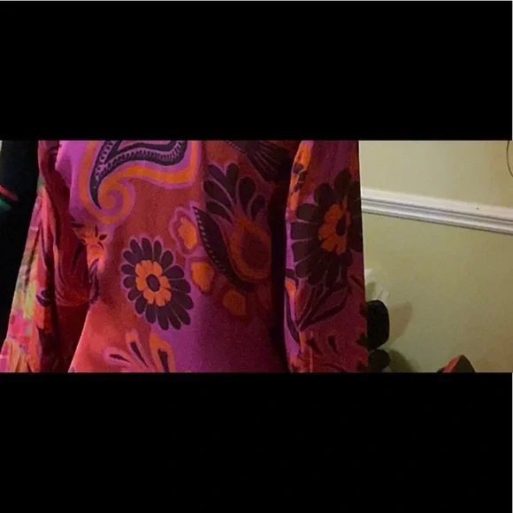 FARM Rio Pink and Orange Long Sleeve Dress - Picture 4 of 9